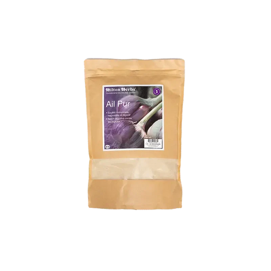 Complément alimentaire naturel ail pur en poudre - chiens et chevaux - Hilton Herbs 