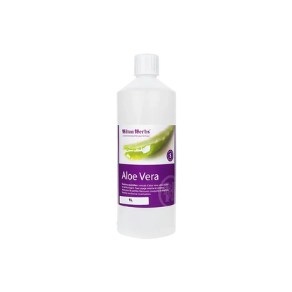 Complément alimentaire et produit de soin Aloe Vera liquide - Chiens, chats et chevaux + Hitlon Herbs - 1 litre 