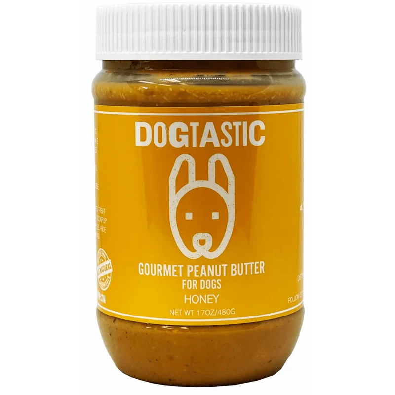 Beurre de cacahuètes pour chiens - Dogtastic - Miel - 480 grammes 