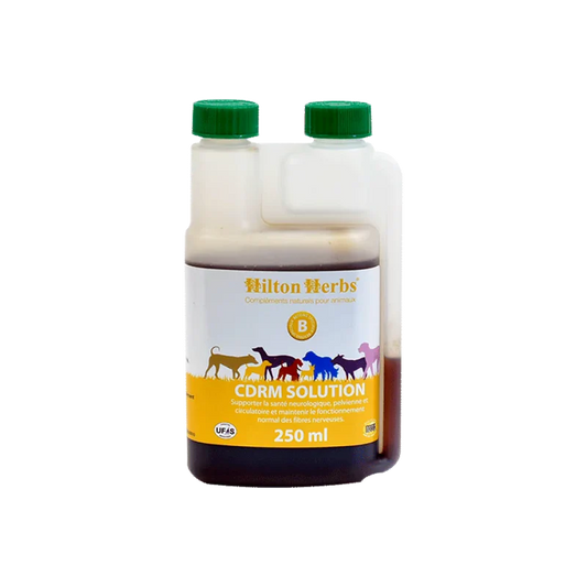 Complément alimentaire liquide naturel piour chien - Santé neurologique, pelvienne et circulatoire - Hilton Herbs - 250ml 