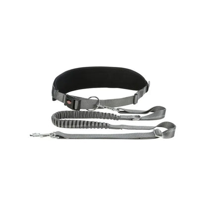 Ceinture ventrale avec protection dorsale - Jogging - Chiens - Trixie - Avec longe élastique 
