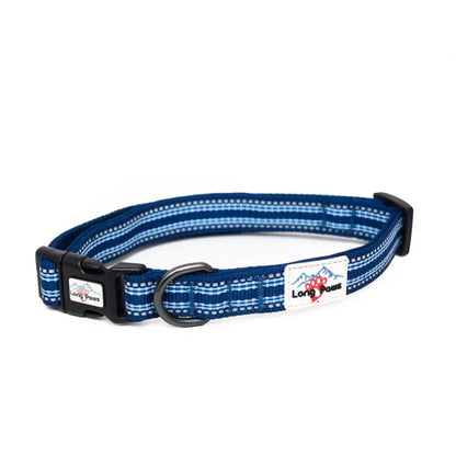 Collier pour chiens réfléchissant - Comfort Long Paws - Bleu foncé