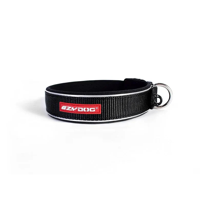 Collier pour chiens ultra confort avec sa doublure néoprène - Neo Classic -Eydog - Différents coloris - 5 tailles - Noir 