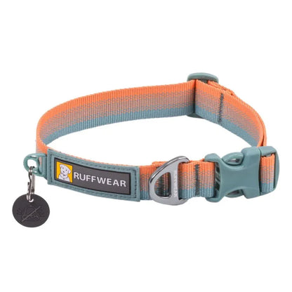 Collier pour chiens - Front Range Ruffwear - 2 coloris - Anneau de laisse et silencieux de médaille - Orange