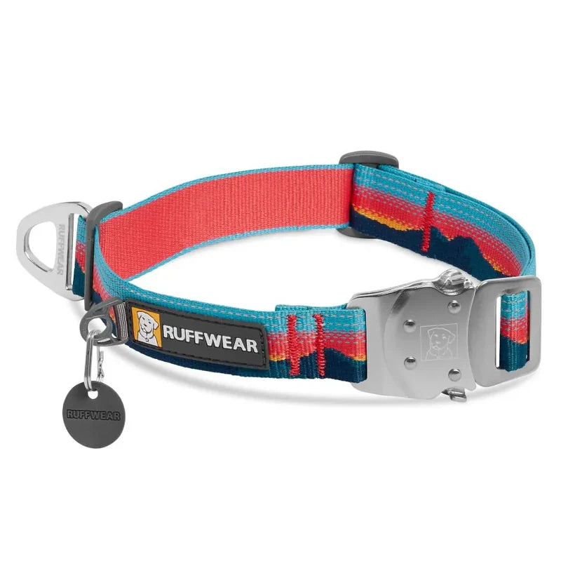 Collier pour chiens - Top-Rope - Ruffwear - Avec fermoir de sécurité - 2 coloris - 3 tailles - Orange