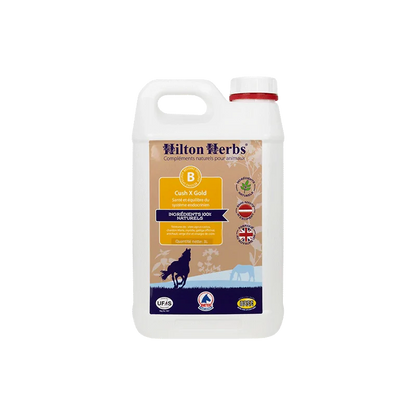Complément alimentaire liquide naturel - Cush X Gold - Chevaux - Hilton Herbs - 3 litres 