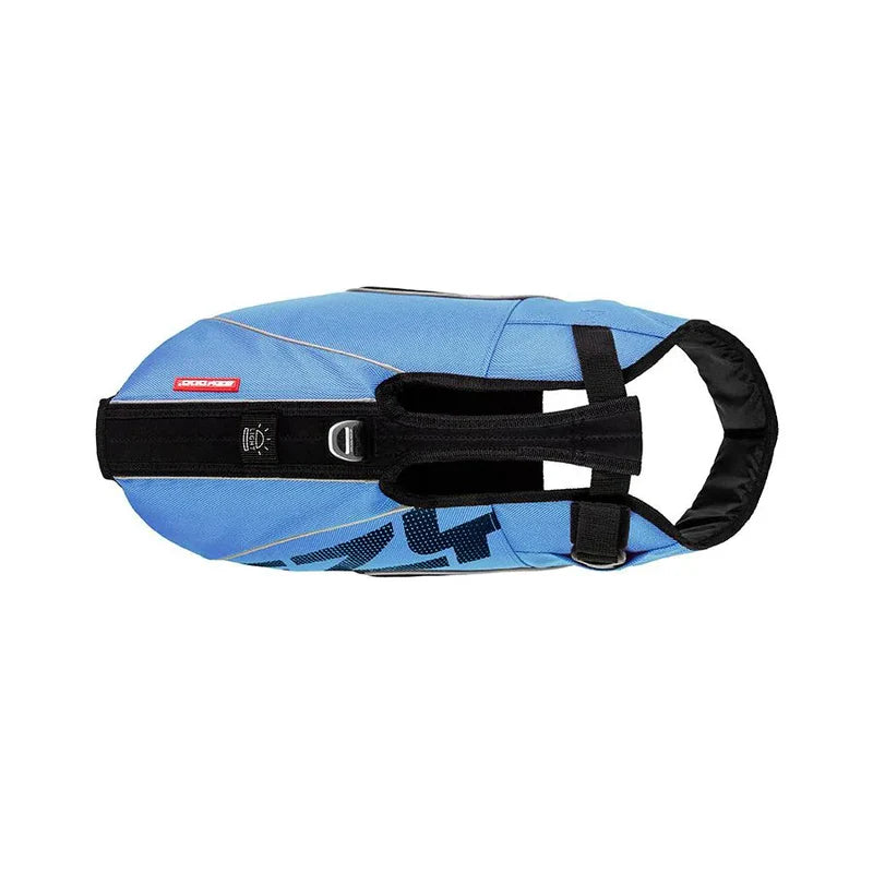 Gilet de sauvetage pour chiens - Gilet de flottaison - Aide à la nage - Sécurité sports aquatiques canins - DFD X2 Boost - Ezydog - Vue de dessus 