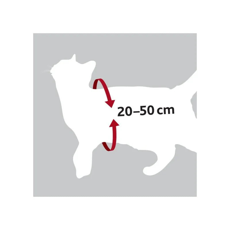 Harnais pour chats pour la sécurité en voiture - Rouge - Trixie - Taille