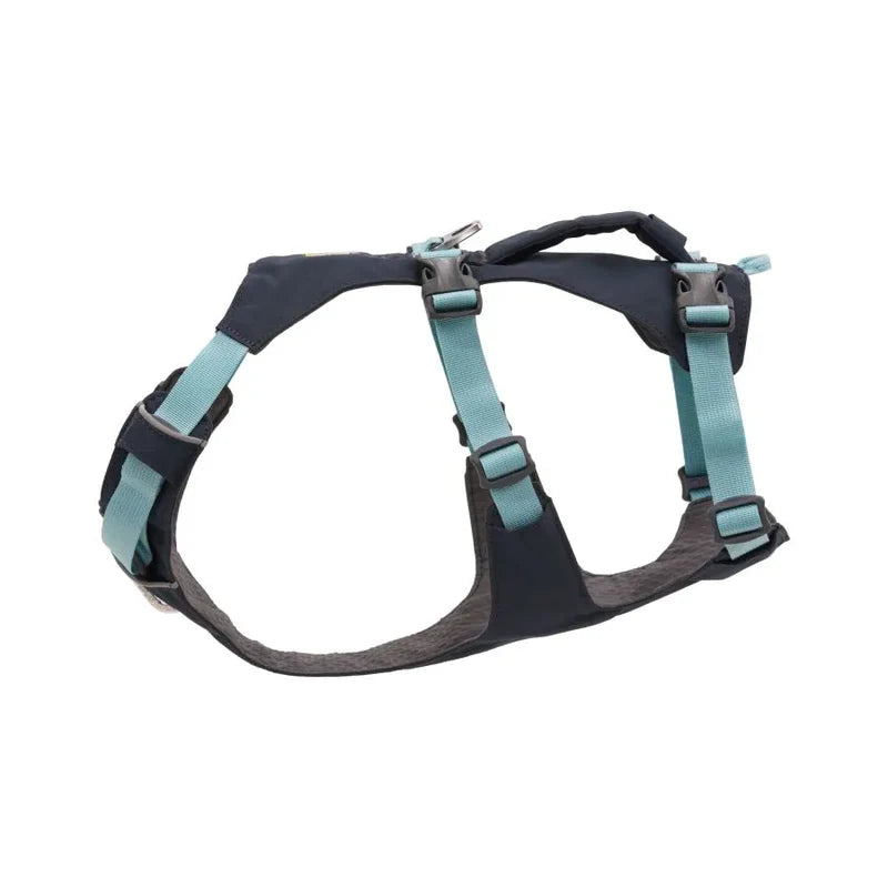 Harnais pour chiens léger et confortable, pliable - Flagline - Ruffwear - 2 coloris - 4 tailles - Gris basalt - Vue de côté