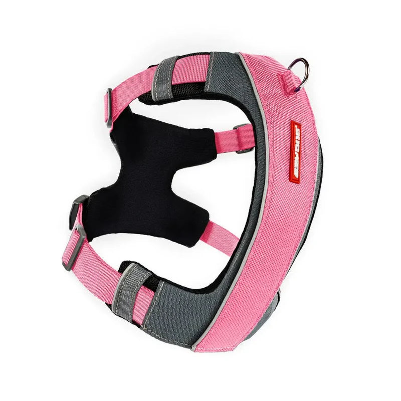 Harnais pour chiens confortable - X-Link -Ezydog - 5 tailles - 2 couleurs - 2 points d'attache pour la laisse - Rose 