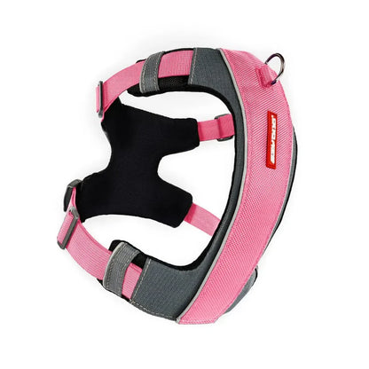 Harnais pour chiens confortable - X-Link -Ezydog - 5 tailles - 2 couleurs - 2 points d'attache pour la laisse - Rose 