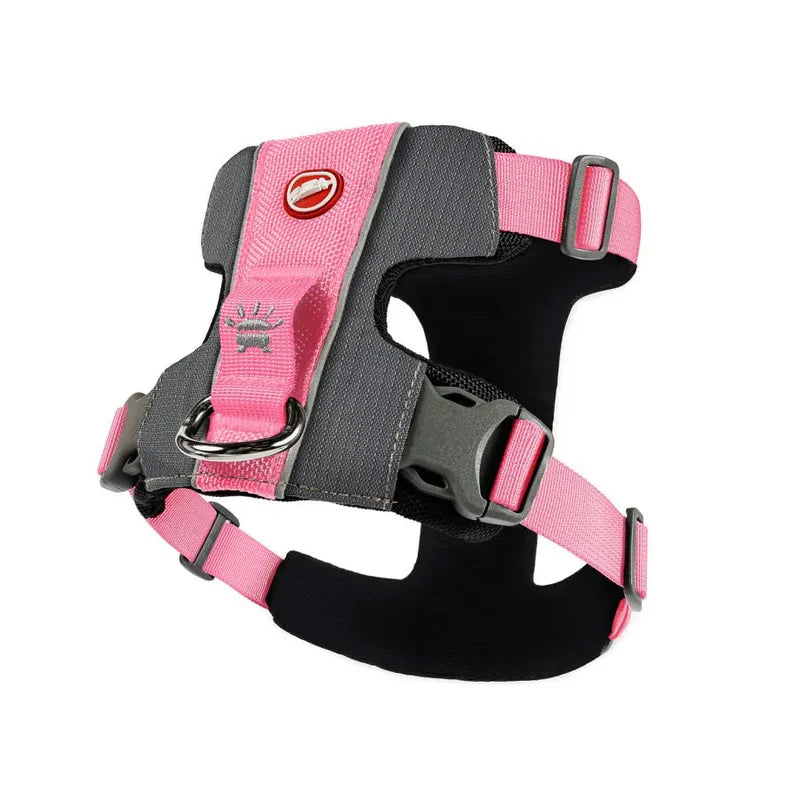 Harnais pour chiens confortable - X-Link -Ezydog - 5 tailles - 2 couleurs - 2 points d'attache pour la laisse - Vue globale