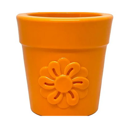 Jouet à mâcher pour chien - Flower Pot Sodapup - Orange