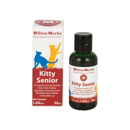 Complément alimentaire naturel liquide pour chats seniors - Hilton Herbs 