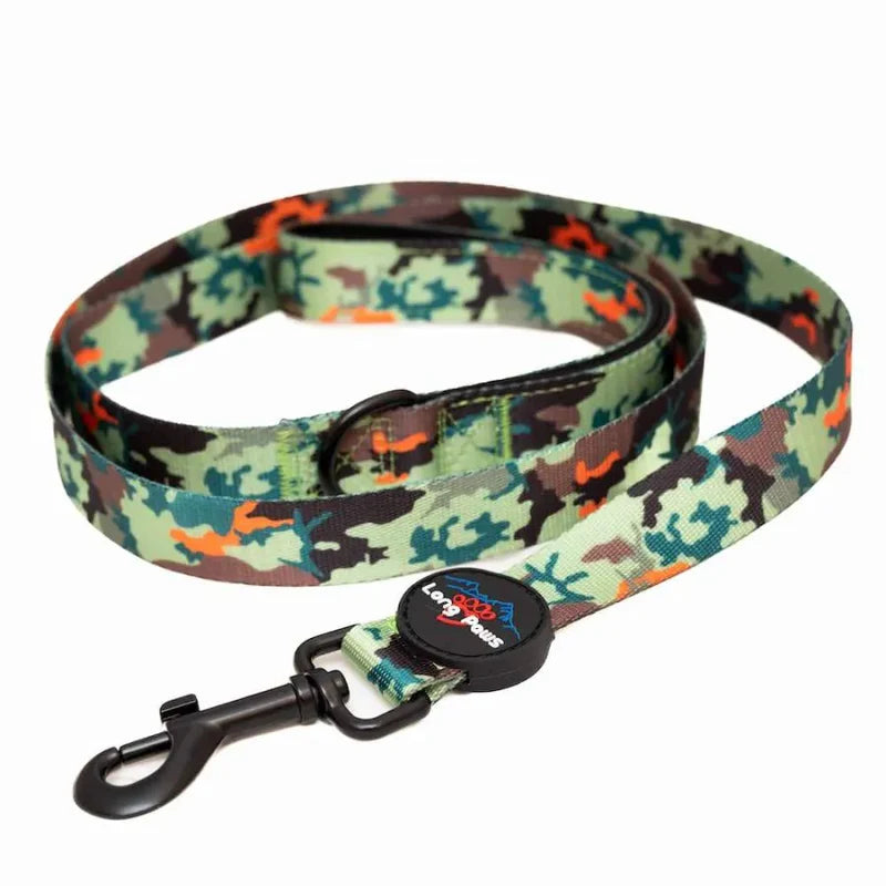 Laisse pour chiens en matériaux recyclée - Earth Friendly - Camouflage - 150cm - Long Paws