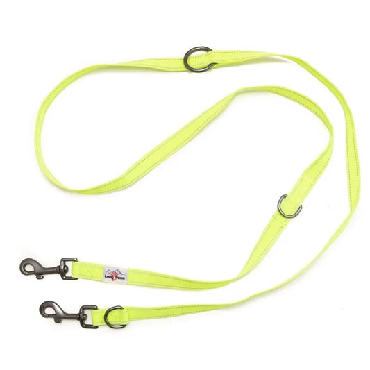 Laisse d'entraînement pour chiens multipoints - Urban Trek - Jaune neon fluo - Long Paws