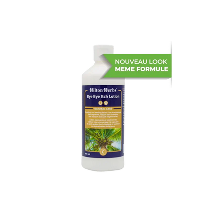 Lotion apaisante et cicatrisante pour chiens et chevaux - Bye bye itch lotion Hilton Herbs - 500ml 