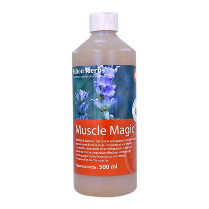 Lotion de massage pour chiens et chevaux - Muscle Magic - Hilton Herbs - 500 ml 