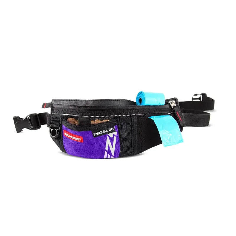 Pochette à friandises pour chiens - Éducation canine positive - SnakPak Go - Ezydog - 4 couleurs - Violette 