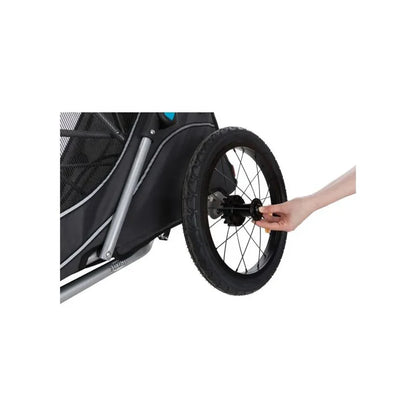 Remorque de vélo pour chiens jusqu'à 15kg - Trixie- Sans option poignée poussette - Montage facile 