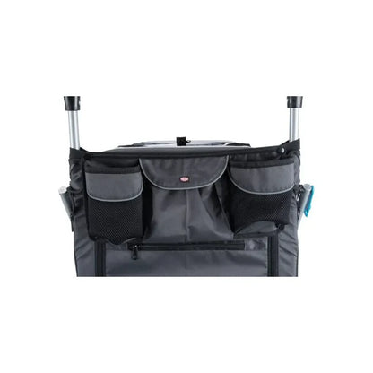 Remorque de vélo pour chiens jusqu'à 15kg - Trixie- Sans option poignée poussette - Poches de rangement 