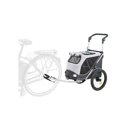 Remorque de vélo pour chiens jusqu'à 15kg - Trixie- Sans option poignée poussette - Visuel avec vélo 