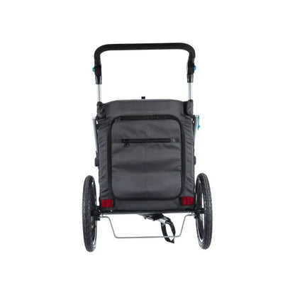 Remorque de vélo pour chiens jusqu'à 15kg - Trixie- Sans option poignée poussette - Vue arrière 