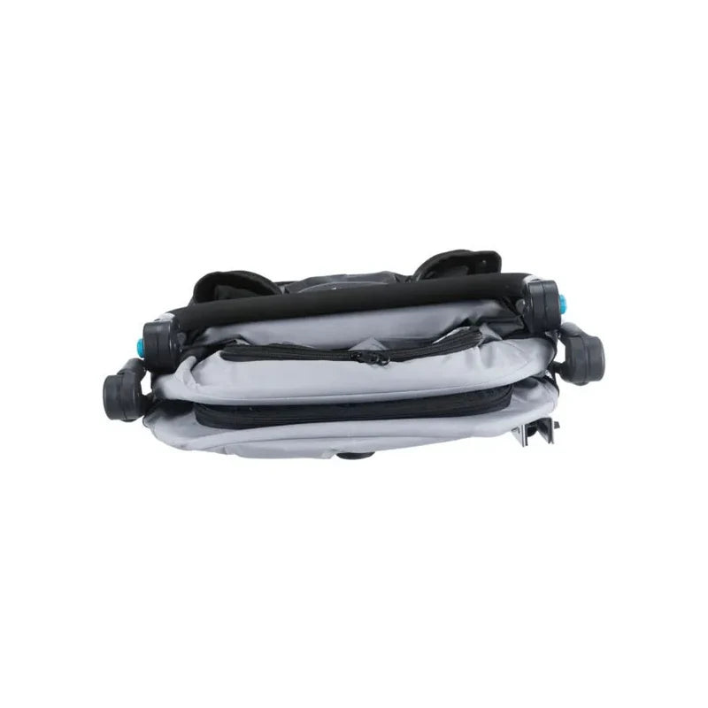 Remorque de vélo pour chiens jusqu'à 15kg - Trixie- Sans option poignée poussette - Vue pliée de côté 