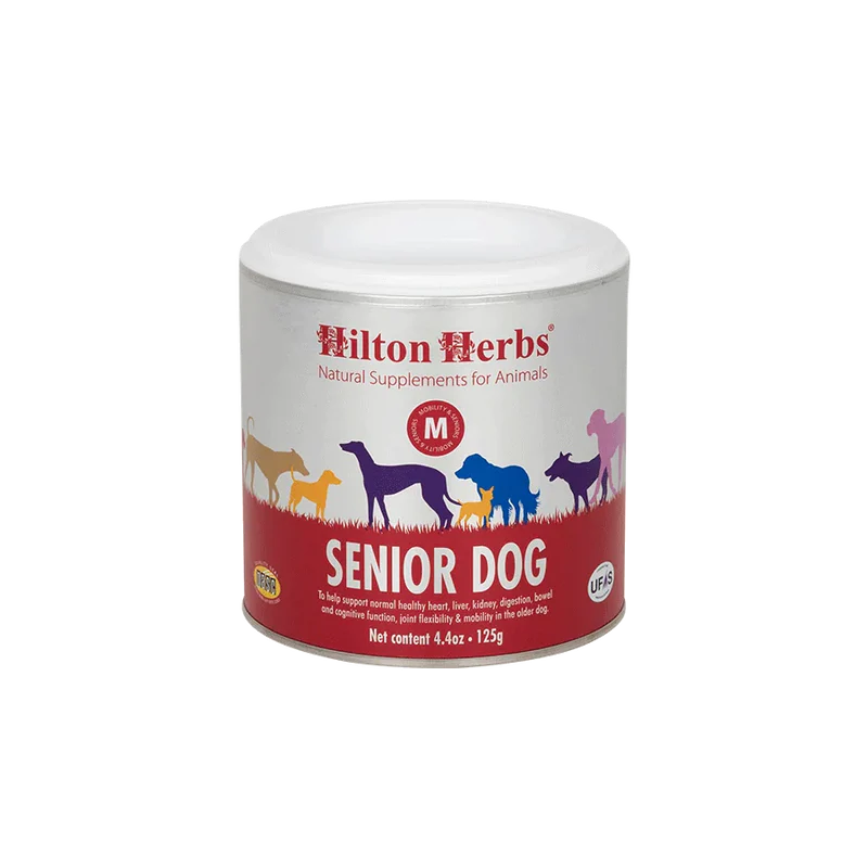Complément alimentaire naturel pour chiens seniors - Plantes séchées - 125 gr- Hilton Herbs 