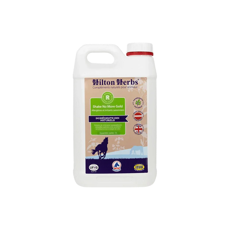 Complément alimentaire liquide pour chevaux - Allergies et soleil - Hilton Herbs - 3 litres