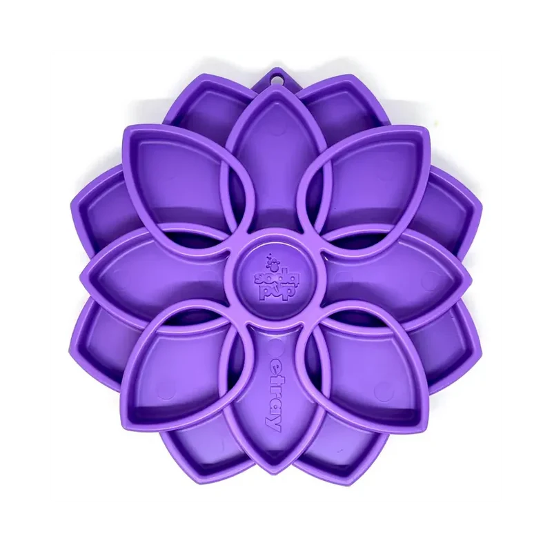 Tapis de léchage pour chiens - Mandala Sodapup - Violet