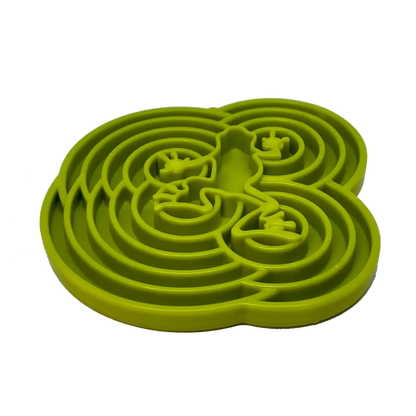 Plateau d'enrichissement pour chiens - Ralenti l'ingestion de la ration - Water Frog Sodapup - Violet ou vert 