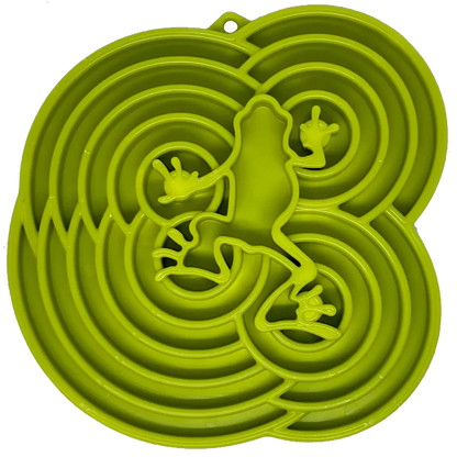 Plateau d'enrichissement pour chiens - Ralenti l'ingestion de la ration - Water Frog Sodapup - Vert 