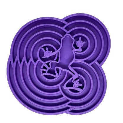 Plateau d'enrichissement pour chiens - Ralenti l'ingestion de la ration - Water Frog Sodapup - Violet