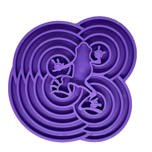 Plateau d'enrichissement pour chiens - Ralenti l'ingestion de la ration - Water Frog Sodapup - Violet