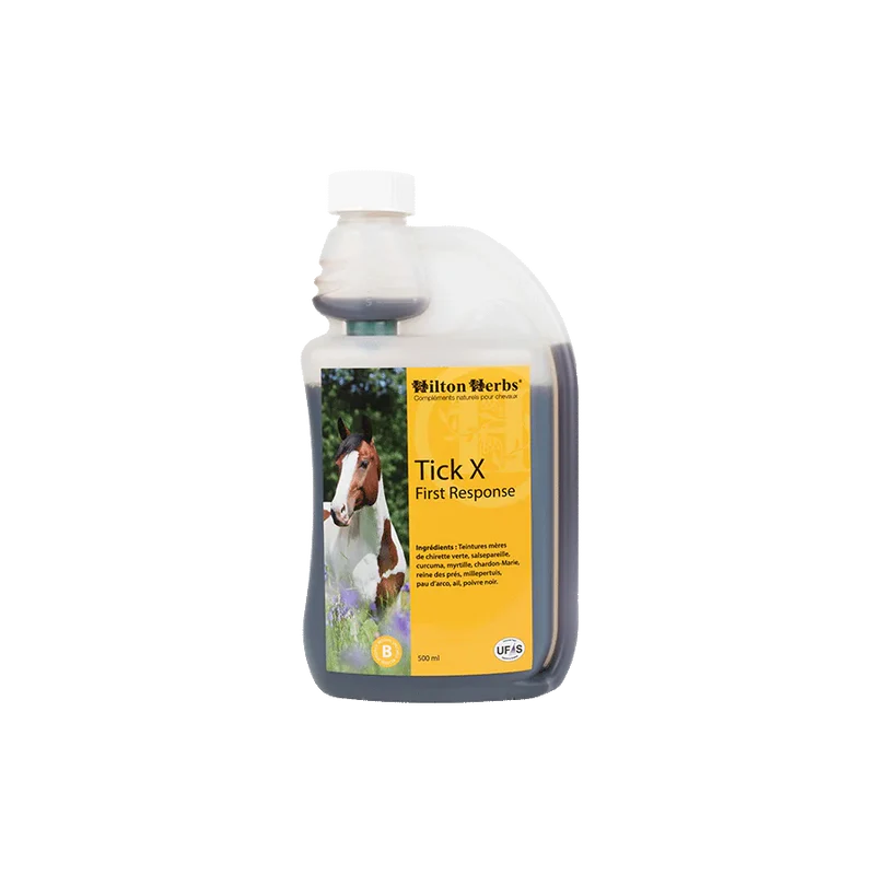 Tick X First Response Hilton Herbs - Complément morsure tique cheval 500ml